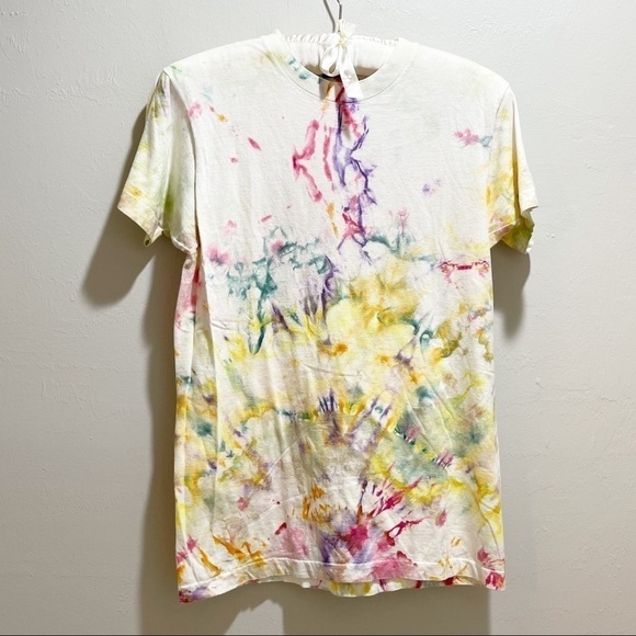 VINTAGE Womens Tie Dye Tee Swim Cover - Picture 1 of 8